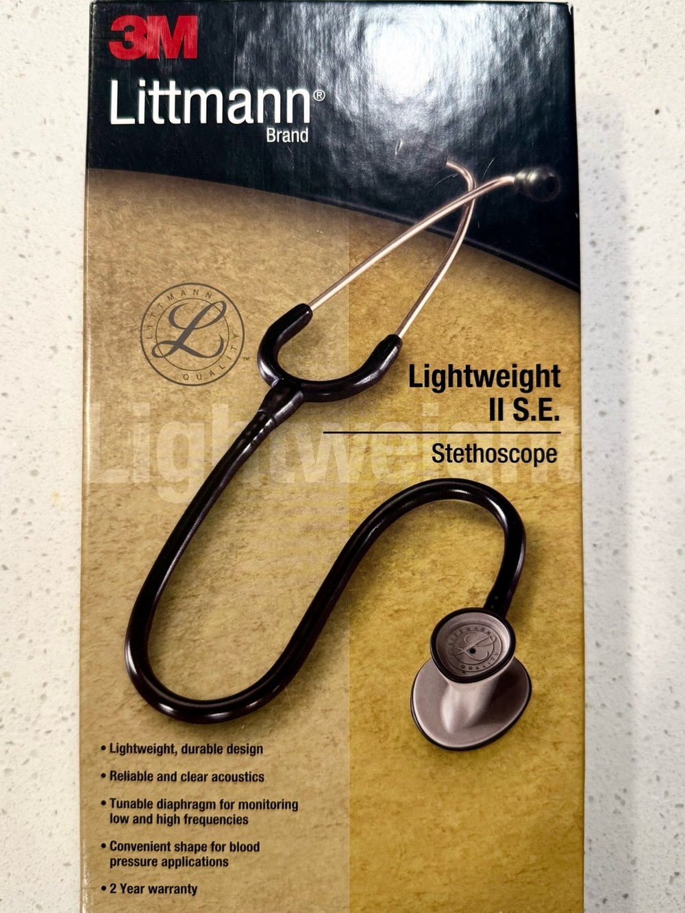 New Littmann Stethoscope - black. Lightweight